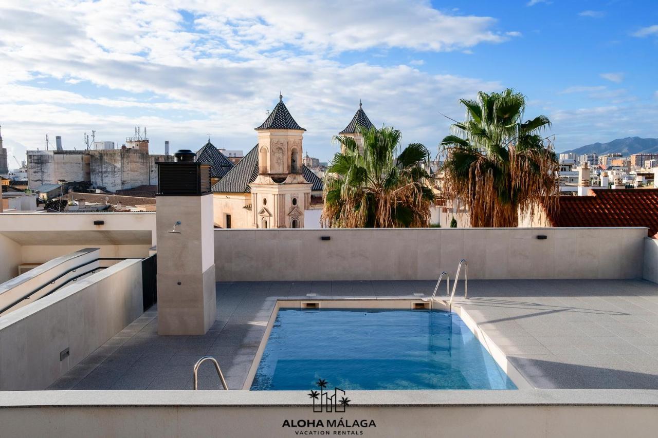 Apartamento Luxury Duplex With Pool And Padel Court In Town Málaga Exterior foto